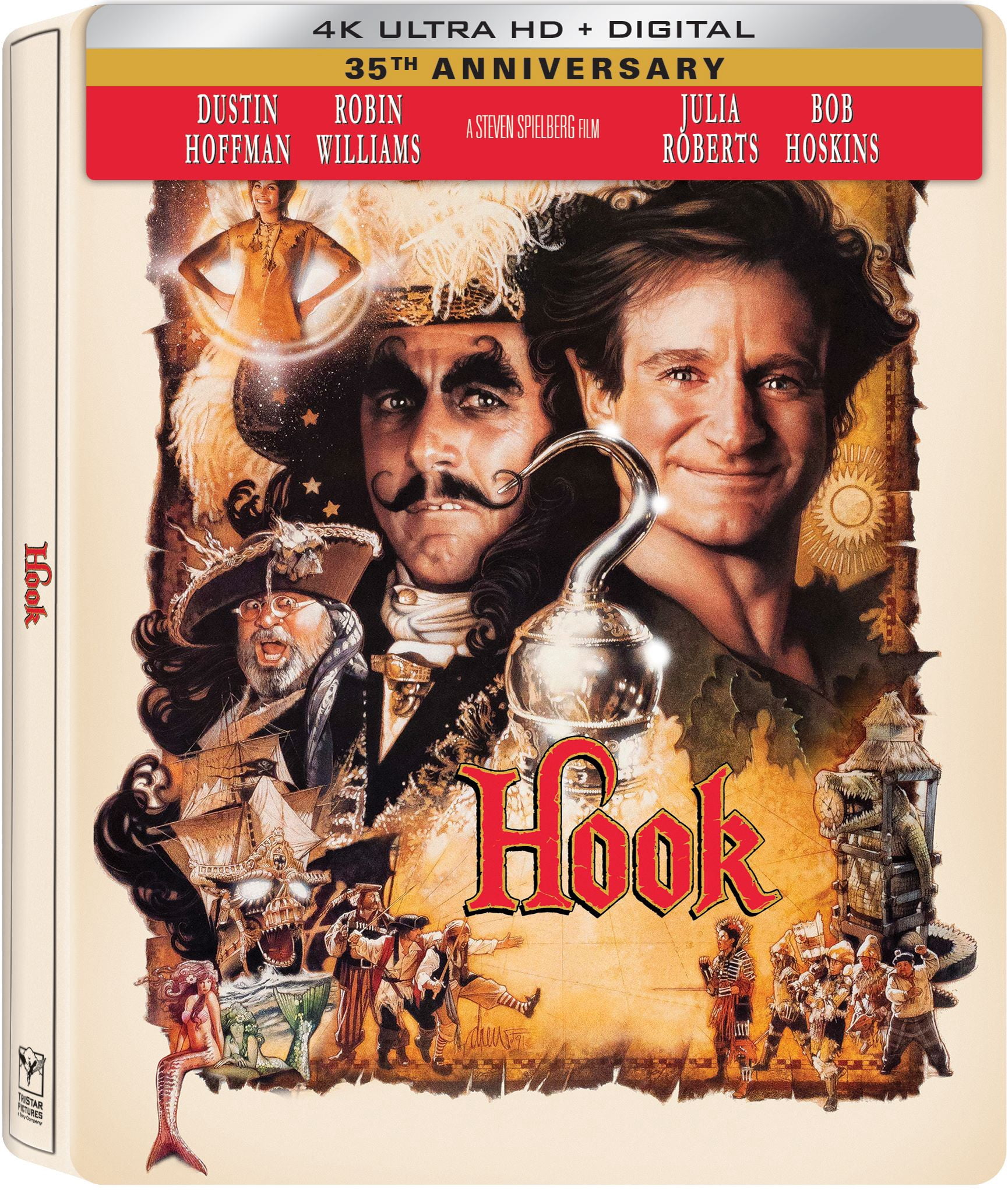 Hook 35th Anniversary Edition (Steelbook) (4K Ultra HD + 4K Special Features Disc + Digital Copy) Sony Pictures Home Entertainment, Children, Family