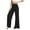 Black, variant on Wide Leg Pants For Women Women'S Wide Leg Pants Casual Comfy High Waist Pants Flare Pants Womens Pants Black XXL