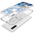 thumbnail image 2 of Rosebono Compatible With Motorola Moto G Play 2023 / Moto G Pure / Moto G Power 2022 Case, Hybrid Bling Glitter Sparkle Epoxy Graphic Marble Colorful Silicone Skin Cover Armor Case (Blue), 2 of 5