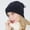 Navy Blue, variant on Pony Tail Beanie Scary Beanie Knitted Ring Scarf Scarf Scarf Long Hair Braid Hat