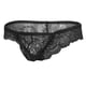 thumbnail image 4 of Lencería para hombres Colcomx Ropa interior de encaje transparente Único Negro, 4 of 8