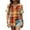 D Multicolor, variant on Womens Plaid Shirts Short Sleeve Button Down Shirt Casual Basic Tops Plus Size Tunic T Shirt