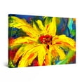 thumbnail image 1 of Startonight Canvas Wall Art Abstract Yellow Red Flower Painting Framed 32" x 48", 1 of 6