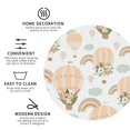 thumbnail image 4 of Kll Round Shape Drink Coasters Set Of 4,Pu Leather Absorbent Coasters Set Decorative Coffee Cup Coasters Housewarming Gift For Home Decor-Air Balloon And Flower, 4 of 9