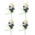 thumbnail image 1 of 4uds Novio Ojetes Lirio Ojetes Alfileres para Hombres Boda Ceremonia Aniversario Formal Cena Fiesta Lavanda, 1 of 5
