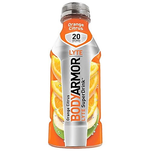 Is Body Armor Lyte Drink Good For You BodyArmor LYTE SuperDrink, Electrolyte Sport Drink, Orange Citrus 16 Oz