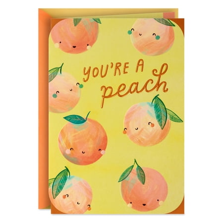 Hallmark Blank Thank You Card (You're a Peach)