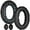 Black, variant on 2Pcs Accessory Earphone Cushions Pads For Quiet Comfort 45 QC45 QC35 Headphones