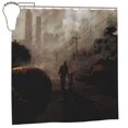 thumbnail image 1 of Cortina de ducha de tela de poliéster impermeable The Walking Dead, decoración de baño, kit de cortina de ducha con ganchos, 72 x 72 pulgadas, 1 of 7