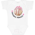 thumbnail image 3 of Inktastic Baseball Princess Tiara Girls Baby Bodysuit, 3 of 5