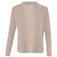thumbnail image 4 of Fznquz Light Weight Cardigan Women 2025 Long Sleeve Cardigan Sweater Beige Casual Blouse, 4 of 5