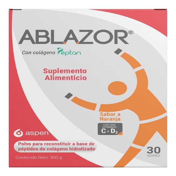 Suplemento alimenticio Ablazor sabor naranja 30 sobres