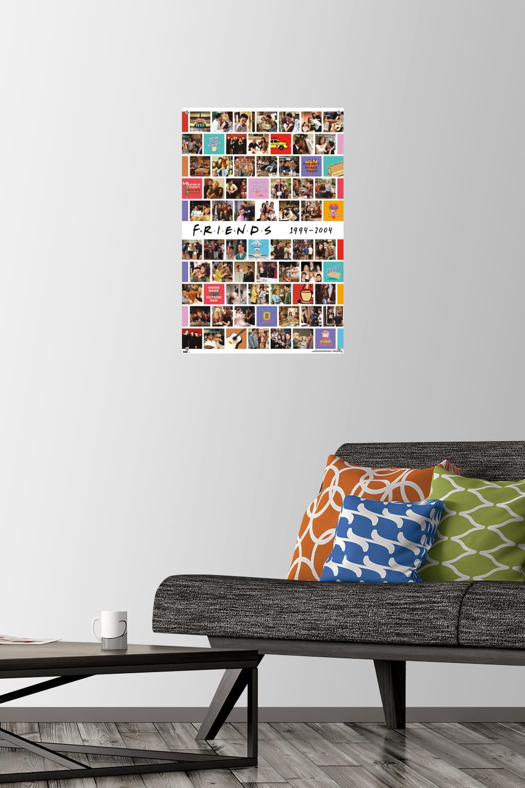 Friends - Collage Wall Poster with Pushpins, 14.725" x 22.375"