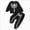 S473-Black, variant on Boys Girls Outfit Skeleton Print Long Sleeve Round Neck Sweatshirt+Jogger Pants Skeleton Costume Party Tracksuit Sweatsuits Set Back-To-School Outfit Set 5-6 Years