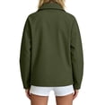 thumbnail image 5 of Jsaierl Women's Collared Zip Up Lightweight Jacket Long Sleeve Sporty Casual Bomber Coat with Zippered Pockets Daily Outdoor Top, 5 of 7
