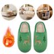 thumbnail image 5 of Suaves para Navidad Pantuflas Reno Peludas Térmicas Planas Felpa Alce Cómodas Antideslizantes Otoño E Invierno, 5 of 9