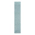 thumbnail image 3 of Unique Loom Trellis Shag Collection Area Rug - Ruby (3' 3" x 16' 5" Runner Light Blue/Ivory), 3 of 12