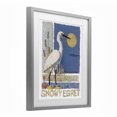 thumbnail image 3 of Stupell Industries Nautical Snowy Egret Gray Framed Print Under Glass design by Nancy Overton, 16 x 13, 3 of 10