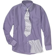 Big Men's Shirt, Tie and Handkerchief Box Set, Size 2 XL