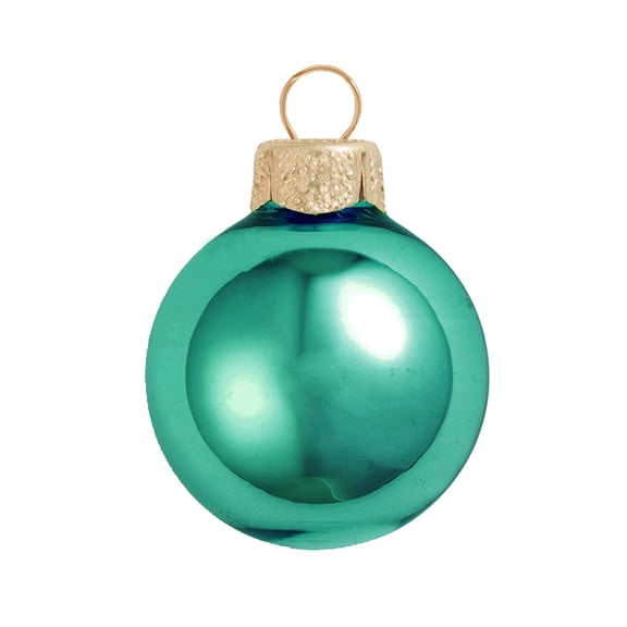 2ct Shiny Turquoise Blue Glass Ball Chrismtas Ornaments 6" (150mm)