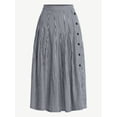 thumbnail image 6 of Free Assembly Women's and Women's Plus Pleated Cotton Maxi Skirt, Sizes XS-4X, 6 of 6
