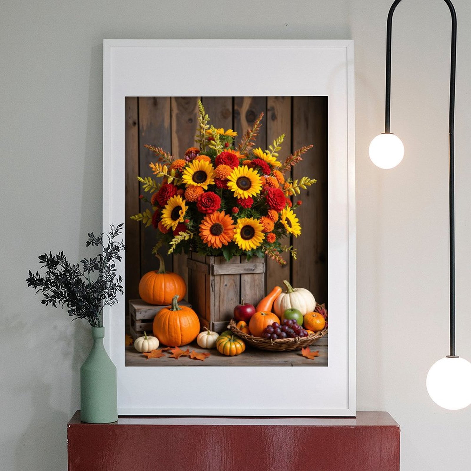 Diamond Art Kits for Adults - 5d Autumn Harvest Floral Decor Pumpkins Diamond Painting for Adults, Diamond Art for Adults Beginners, Diamond Painting Kits for Adults for Home Wall Decor