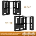 thumbnail image 2 of Homieasy 87.2" Large Corner Closet Organizer - 3 Sets with 4 Drawers, 4 Rods & Heavy-Duty 2000+ lbs Capacity, Black, 2 of 7