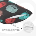 thumbnail image 2 of Plush Throw Pillow Covers, Chubby Cute Owls Pillow Cases with Invisible Zipper, Breathable Microfiber Pillow Cases Standard Size for Sleeping Bedroom Sofa Living Room 14x20, 2 of 5