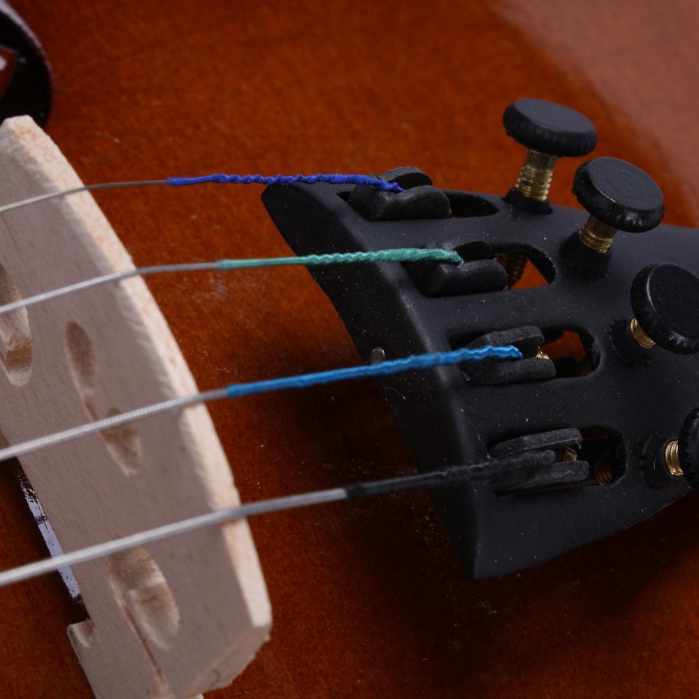 New 1/8 Acoustic Violin Case Bow Rosin Natural