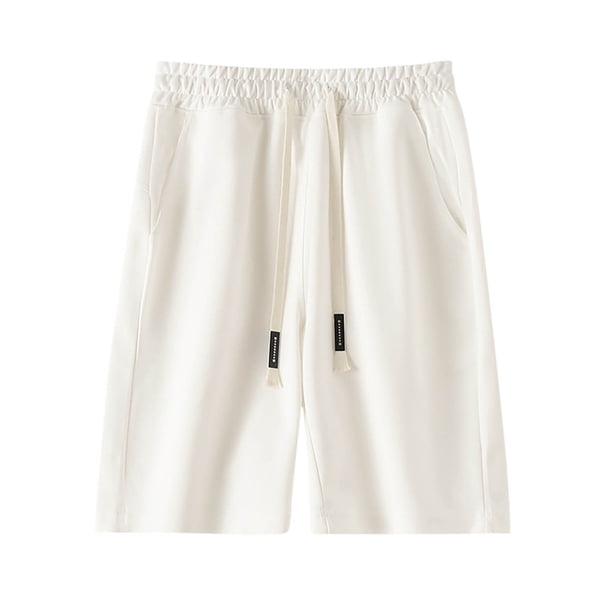 Pantalones Cortos Atléticos de Verano Cómodos Cortos de Bolsillo con Cordón de Cintura Elástica para Deportes