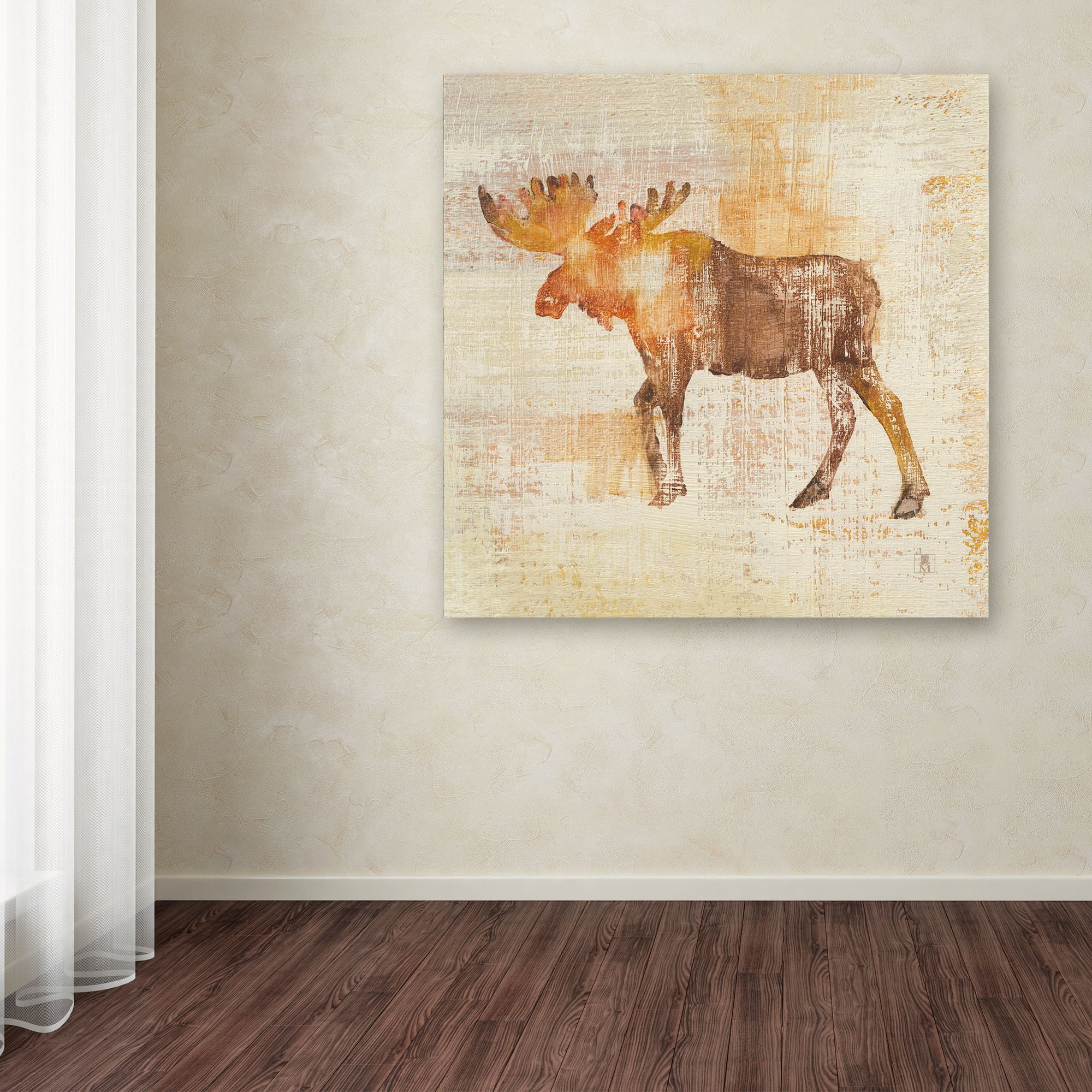 Trademark Fine Art 'Moose Study' Canvas Art by Studio Mousseau