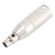 thumbnail image 1 of Conector de adaptador de Audio duradero adaptador de Audio portátil ligero de 2 uds y 3 pines para transferencia de interfaz de micrófono de cámara, 1 of 8