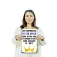 thumbnail image 3 of Not Everyone Can Be the Queen Some Have to Wave 10 Inch x 14 Inch Metal Sign Novelty Aluminum Durable Weatherproof UV Protected Perfect for Homes Offices Fun Gag Gift for Friends, 3 of 5