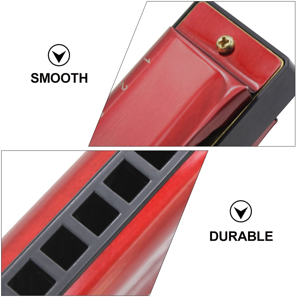 2 Pack 10 Hole 20 Tone Harmonica Instrument Zie Blues Exquisite Workmanship