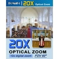 thumbnail image 4 of FoMaKo NDI Camera AI Auto Tracking HDMI PTZ Camera 20x Optical Zoom(2pcs) PTZ Controller PoE PTZ Camera Controller (FMK20UH NDI x2 +KC608 Pro) BN402, 4 of 8