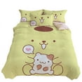 thumbnail image 4 of Sanrio cute pompompurin cartoon digital printing bed four-piece set children's soft bed sheet quilt cover home three-piece set, 4 of 10