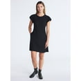 thumbnail image 3 of Scoop Women’s and Women’s Plus Tie Back Mini Dress with Volume Sleeves, Sizes XS-4X, 3 of 5