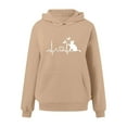 thumbnail image 4 of WILLBEST Sudadera con Capucha para Mujer, Estilo Otoño-Invierno, Holgada, Tallas Grandes, con Estampado de Letras y Cordón Ajustable Chica​​, 4 of 6