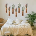 thumbnail image 2 of Paquete de 2 Macetas de Madera para Pared, Macetas Colgantes de Madera para Flores Secas y Plantas Artificiales, Jarrón de Bolsillo de Madera, 2 of 7