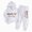 Y147-White, variant on NOLDARES Boys Girls Clothes Long Sleeve Graphic Print Hoodie and Jogger Pants Set 2 Piece Fall Outfit(Y147-White)