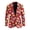 Christmas Lights, variant on Thanksgiving Men's Sports Suit Jacket Sport Coats with Pockets Turkey Print Print Blazer for Festival Holiday Party