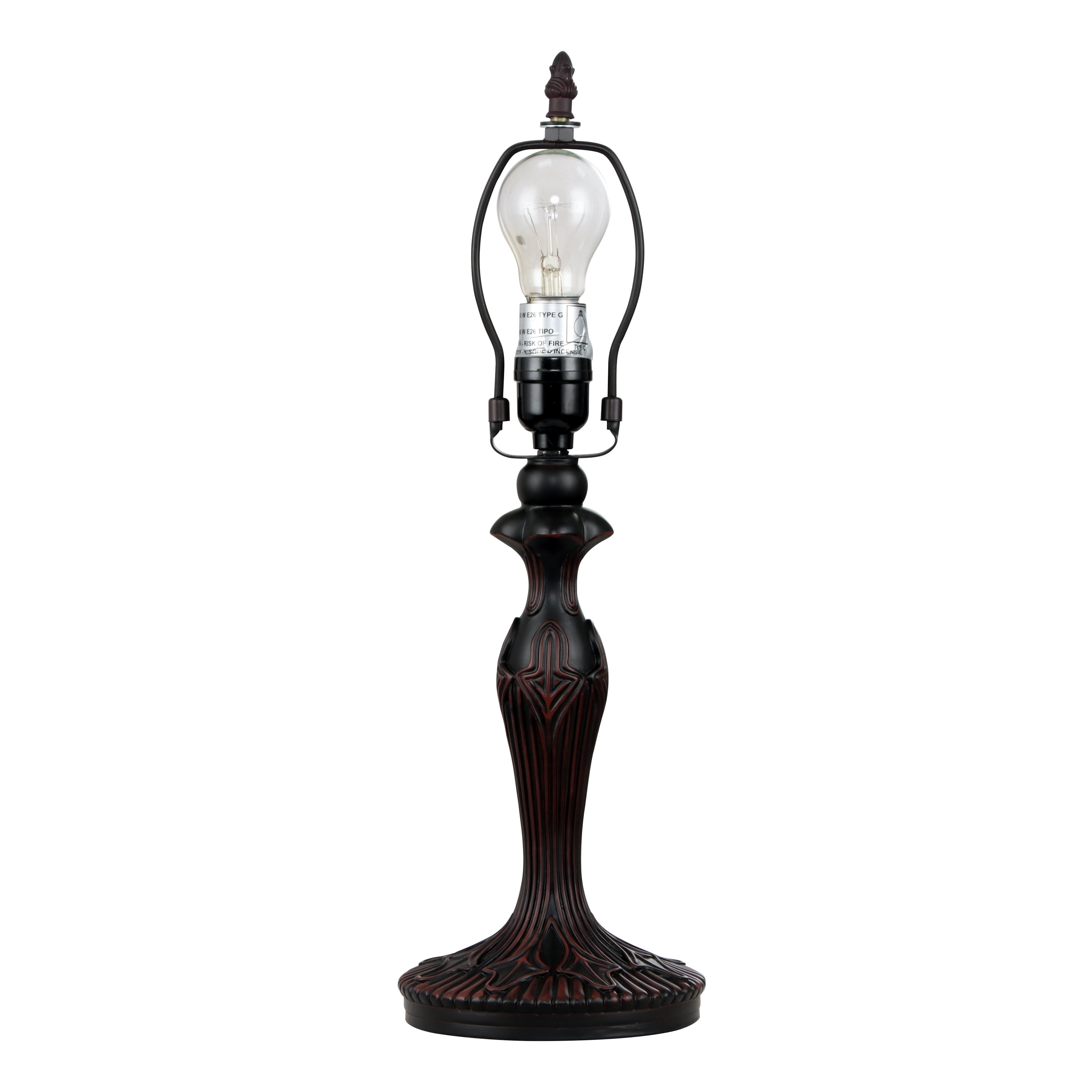 Radiance Goods Tiffany-Style Victorian Dark Bronze 1 Light Table Lamp 12" Shade