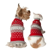 Vibrant Life Holiday Red Spoiled Fair Isle Dog Sweater and Cat Sweater