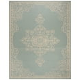 thumbnail image 5 of SAFAVIEH Beach House Harding Traditional Indoor/Outdoor Area Rug Cream/Aqua, 7'10" x 10', 5 of 7