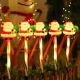 thumbnail image 4 of Eespoir Christmas Solar Ground Lights, 5 Pack Christmas Decorations Outside, Solar Lighted Santa Claus,Snowman with Garden Stakes, Yard Decor for Xmas Party, Holiday(D), 4 of 6