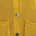 thumbnail image 5 of MaFYtyTPR Women Knit Sweater Vest Solid Open Knit Button Front Sleeveless Cardigan Sweaters for Fall Winter A-Orange M, 5 of 6