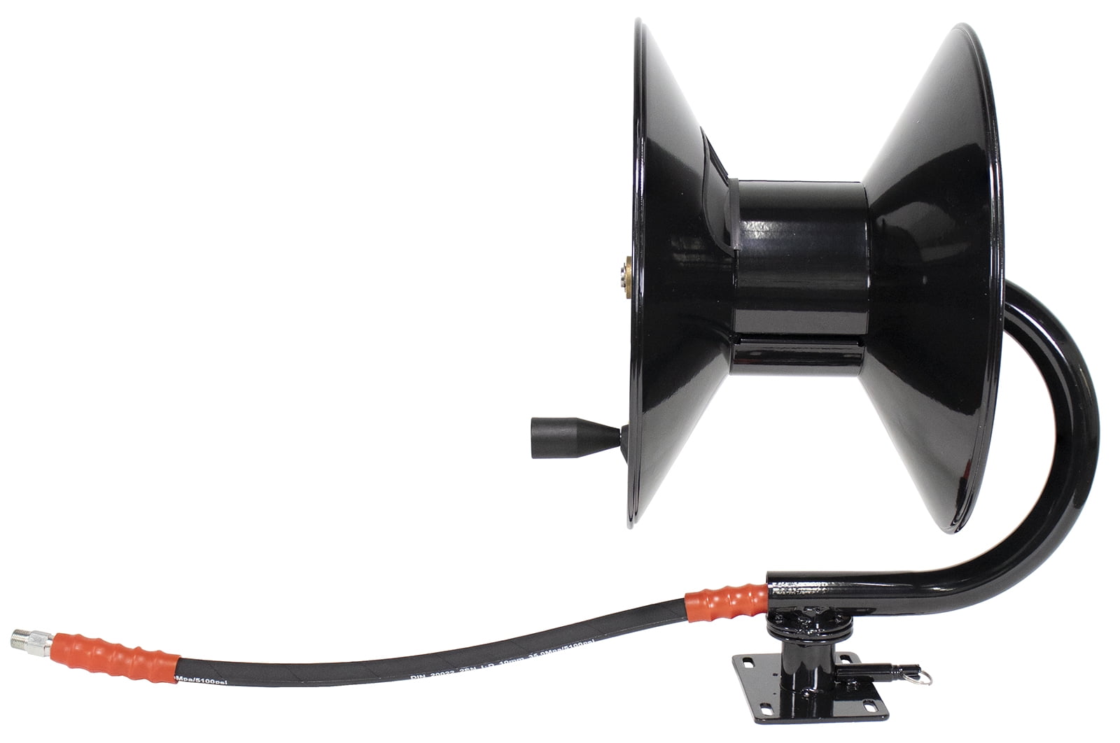 Erie Tools 5100 PSI 3/8" x 100' Pressure Washer Hose Reel with Swivel Base