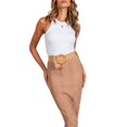 thumbnail image 4 of SAYOO Women Fashion Solid Color Tank Top Stylish Sleeveless Crop Top, 4 of 5