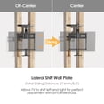 thumbnail image 4 of Heavy Duty Adjustable Pull-Down Above Fireplace TV Mount for 43"-86" Screen, 99Lbs Capacity Swivel/Extension/Cable Management, 4 of 8