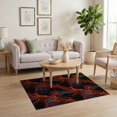 thumbnail image 3 of ODIKA Abstract Flame Rivers And Molten Cracks Volcanic Vortex With Playful Expressive Stain Resistant Low Profile for Dorm Room, Small Living Apartment, 3 of 7